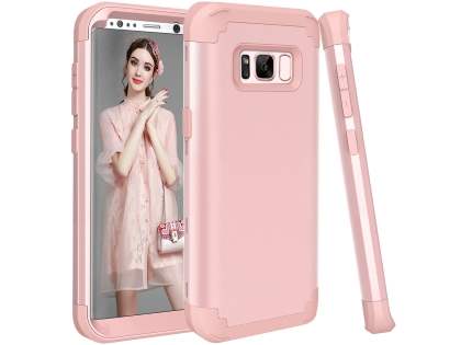 Defender Case for Samsung Galaxy S8+ - Metallic Pink Impact Case