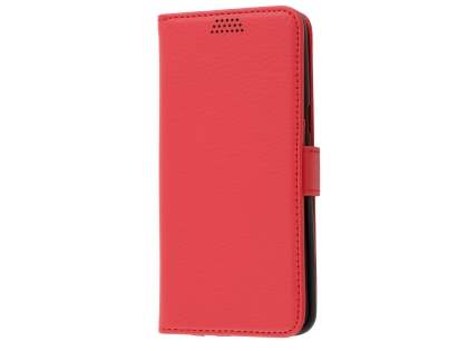 Synthetic Leather Wallet Case with Stand for Samsung Galaxy S8+ - Red
