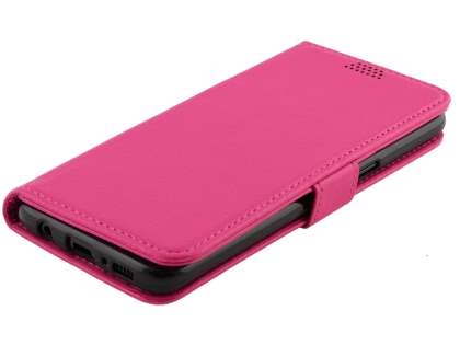 Synthetic Leather Wallet Case with Stand for Samsung Galaxy S8+ - Pink
