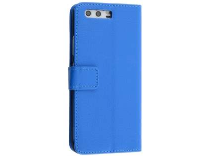 Synthetic Leather Wallet Case with Stand for Huawei P10 - Blue Leather Wallet Case