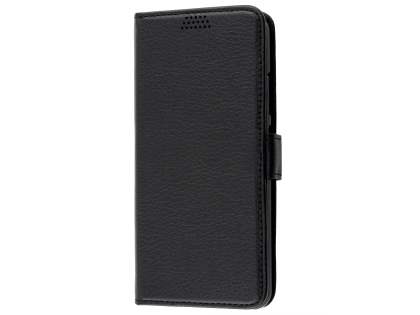 Synthetic Leather Wallet Case with Stand for Huawei P10 - Classic Black