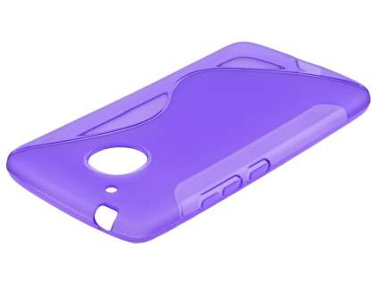 Wave Case for Motorola Moto G5 - Frosted Purple/Purple Soft Cover