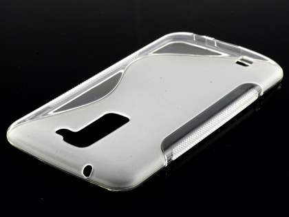 LG K10 Wave Case - Frosted Clear/Clear Soft Cover