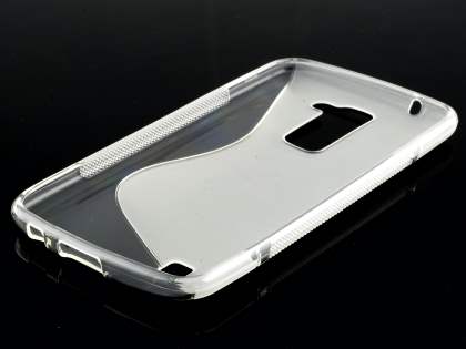 LG K10 Wave Case - Frosted Clear/Clear