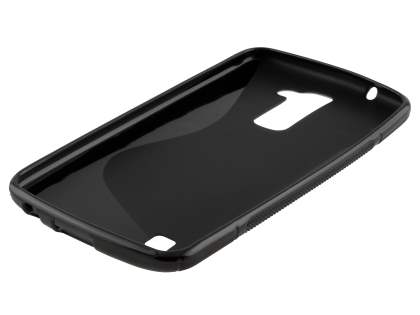 LG K10 Wave Case - Frosted Black/Black
