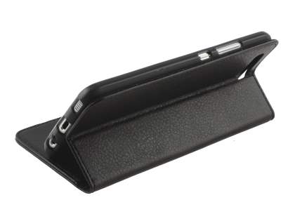 Synthetic Leather Wallet Case with Stand for Huawei P10 - Classic Black