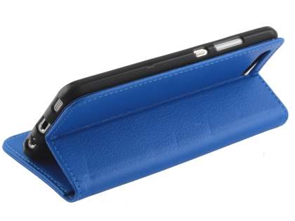 Synthetic Leather Wallet Case with Stand for Huawei P10 - Blue