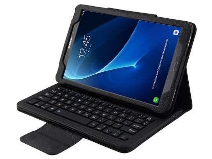 Synthetic Leather Bluetooth Keyboard Case for Samsung Galaxy Tab A 10.1 without S Pen - Black Synthetic Leather Bluetooth Keyboard Case for Samsung Galaxy Tab A 10.1 without S Pen - Black