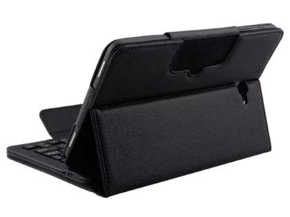 Synthetic Leather Bluetooth Keyboard Case for Samsung Galaxy Tab A 10.1 without S Pen - Black