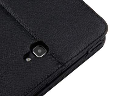 Synthetic Leather Bluetooth Keyboard Case for Samsung Galaxy Tab A 10.1 without S Pen - Black