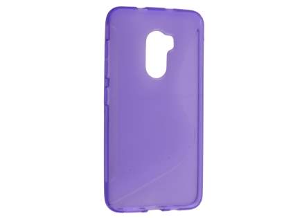 Wave Case for HTC One X10 - Frosted Purple/Purple Soft Cover
