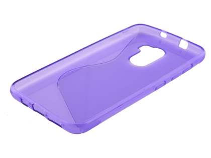 Wave Case for HTC One X10 - Frosted Purple/Purple