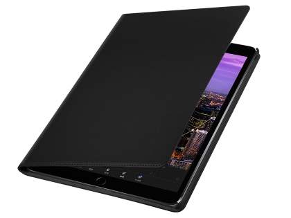 Premium Genuine Leather Slim Portfolio Case with Stand for iPad Pro 10.5 - Classic Black