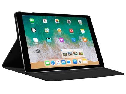 Premium Genuine Leather Slim Portfolio Case with Stand for iPad Pro 10.5 - Classic Black