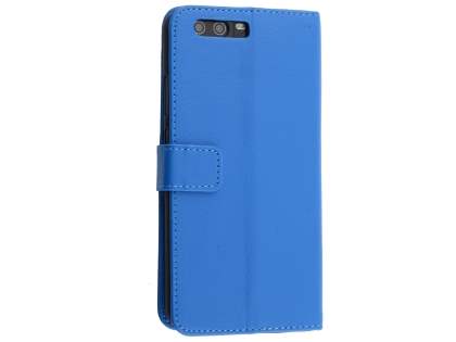 Synthetic Leather Wallet Case with Stand for Huawei P10 Plus - Blue Leather Wallet Case