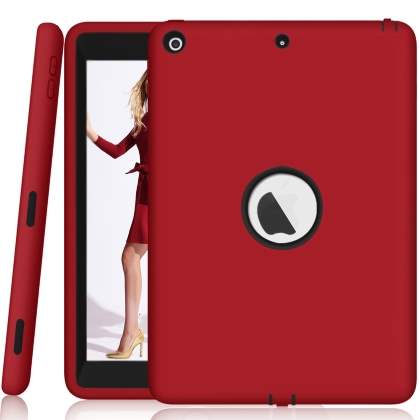 Impact Case for iPad 6th/5th Gen - Red/Black
