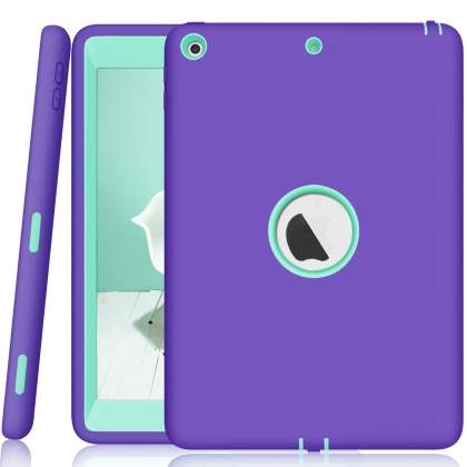 Impact Case for iPad 6th/5th Gen - Purple/Mint Impact Case for iPad 6th/5th Gen - Purple/Mint