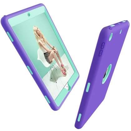 Impact Case for iPad 6th/5th Gen - Purple/Mint
