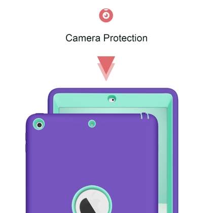 Impact Case for iPad 6th/5th Gen - Purple/Mint