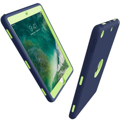 Impact Case for iPad 6th/5th Gen - Navy/Lime