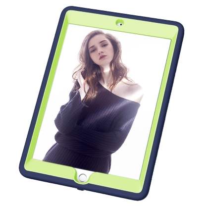 Impact Case for iPad 6th/5th Gen - Navy/Lime