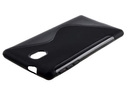 Wave Case for Nokia 3 - Frosted Black/Black Soft Cover