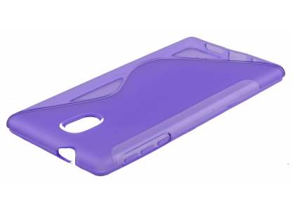 Wave Case for Nokia 3 - Frosted Purple/Purple Soft Cover