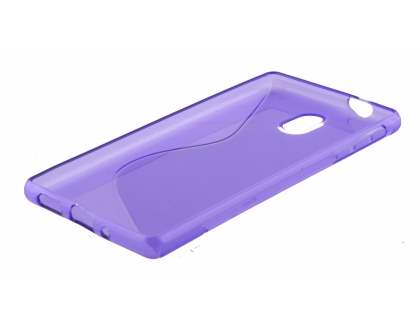 Wave Case for Nokia 3 - Frosted Purple/Purple