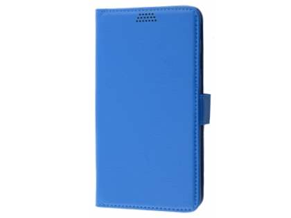 Synthetic Leather Wallet Case with Stand for Samsung Galaxy J7 Prime - Blue