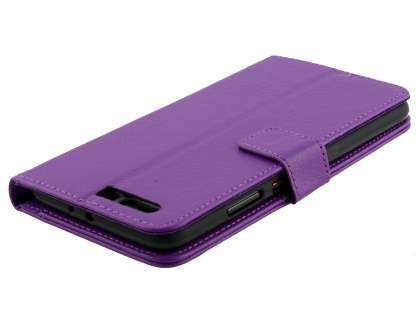 Synthetic Leather Wallet Case with Stand for Huawei P10 Plus - Purple