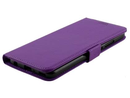 Synthetic Leather Wallet Case with Stand for Huawei P10 Plus - Purple