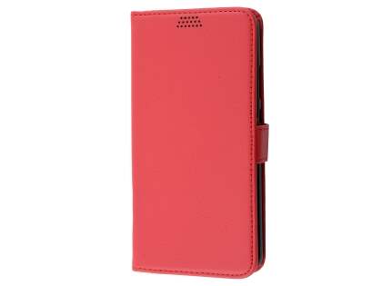 Synthetic Leather Wallet Case with Stand for Huawei P10 Plus - Red