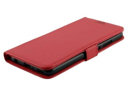 Synthetic Leather Wallet Case with Stand for Huawei P10 Plus - Red