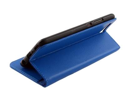 Synthetic Leather Wallet Case with Stand for Huawei P10 Plus - Blue