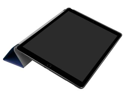 Premium Slim Synthetic Leather Flip Case with Stand for iPad Pro 12.9 - 2017 (2nd Gen) - Navy
