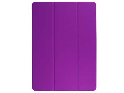 Premium Slim Synthetic Leather Flip Case with Stand for iPad Pro 12.9 - 2017 (2nd Gen) - Purple