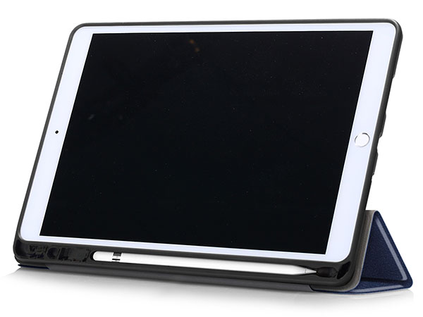 Synthetic Leather Flip Case with Stand for iPad Pro 10.5 - Navy Blue