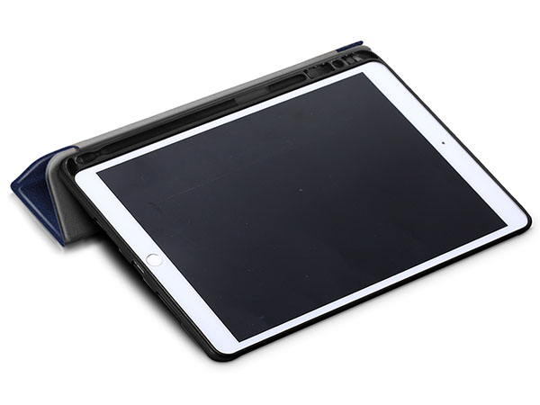 Synthetic Leather Flip Case with Stand for iPad Pro 10.5 - Navy Blue