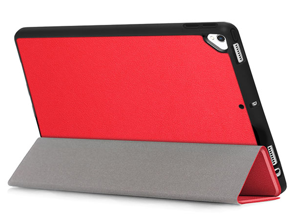 Synthetic Leather Flip Case with Stand for iPad Pro 10.5 - Red Leather Flip Case
