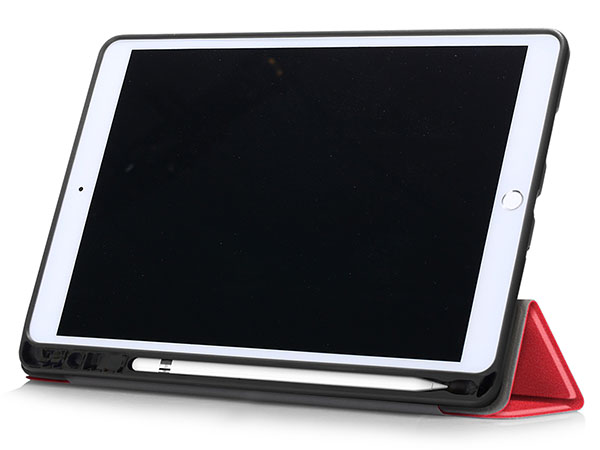 Synthetic Leather Flip Case with Stand for iPad Pro 10.5 - Red