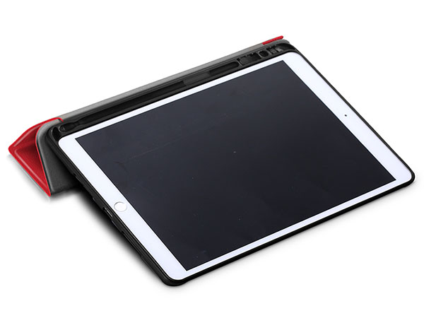 Synthetic Leather Flip Case with Stand for iPad Pro 10.5 - Red