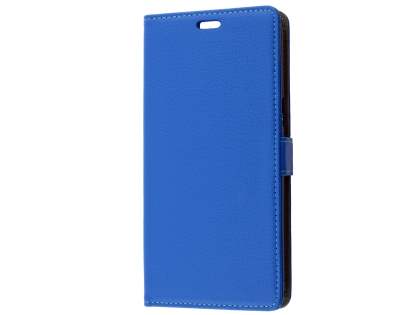 Slim Synthetic Leather Wallet Case with Stand for Oppo A77 (2017) - Blue