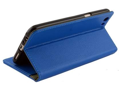 Slim Synthetic Leather Wallet Case with Stand for Oppo A77 (2017) - Blue
