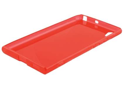 Wave Case for Sony Xperia XA1 Ultra - Frosted Red/Red