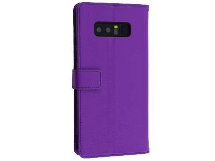 Synthetic Leather Wallet Case with Stand for Samsung Galaxy Note8 - Purple Synthetic Leather Wallet Case with Stand for Samsung Galaxy Note8 - Purple