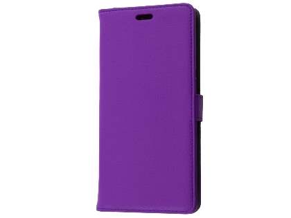 Synthetic Leather Wallet Case with Stand for Samsung Galaxy Note8 - Purple
