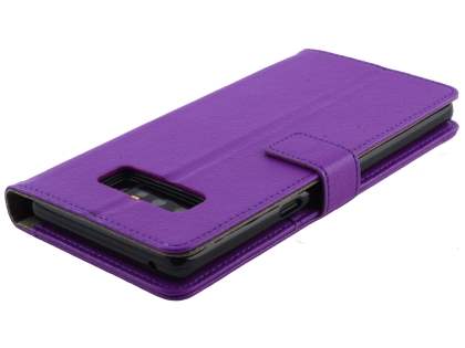 Synthetic Leather Wallet Case with Stand for Samsung Galaxy Note8 - Purple