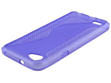 Wave Case for LG Q6 - Purple Soft Cover