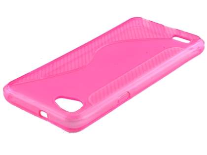 Wave Case for LG Q6 - Pink Soft Cover