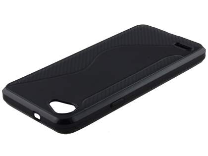 Wave Case for LG Q6 - Classic Black Soft Cover
